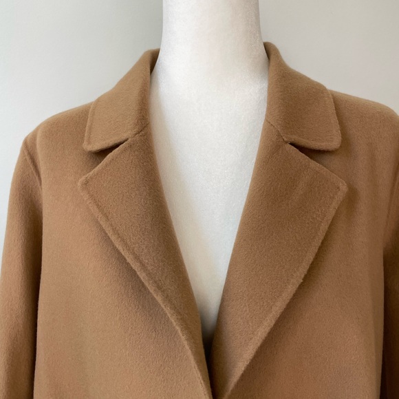 Theory Sileena Jacket Wool Cashmere Size S Camel Tan Quiet Luxury Fall Winterr - Picture 2 of 11